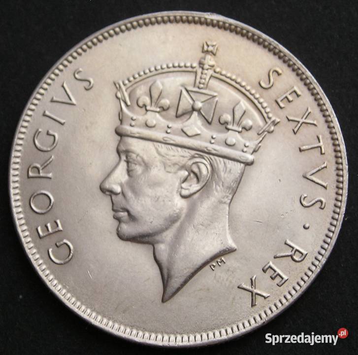 Brytyjska Afryka Wschodnia 1 shilling 1952 Jerzy Łódź