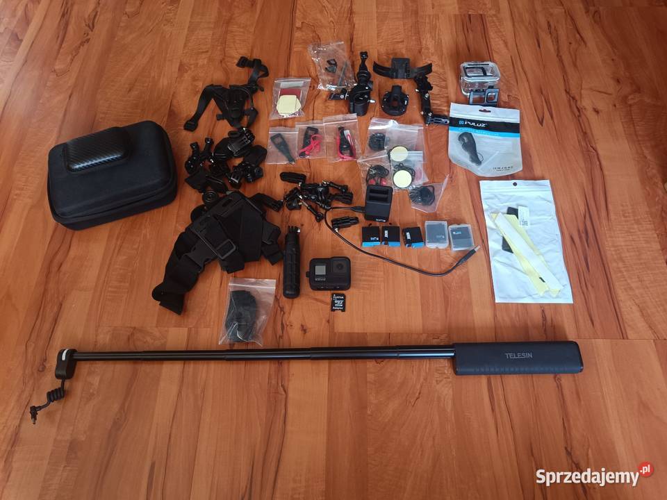 GoPro Hero 8 Black dużo dodatków Obiektywy wielkopolskie Golina