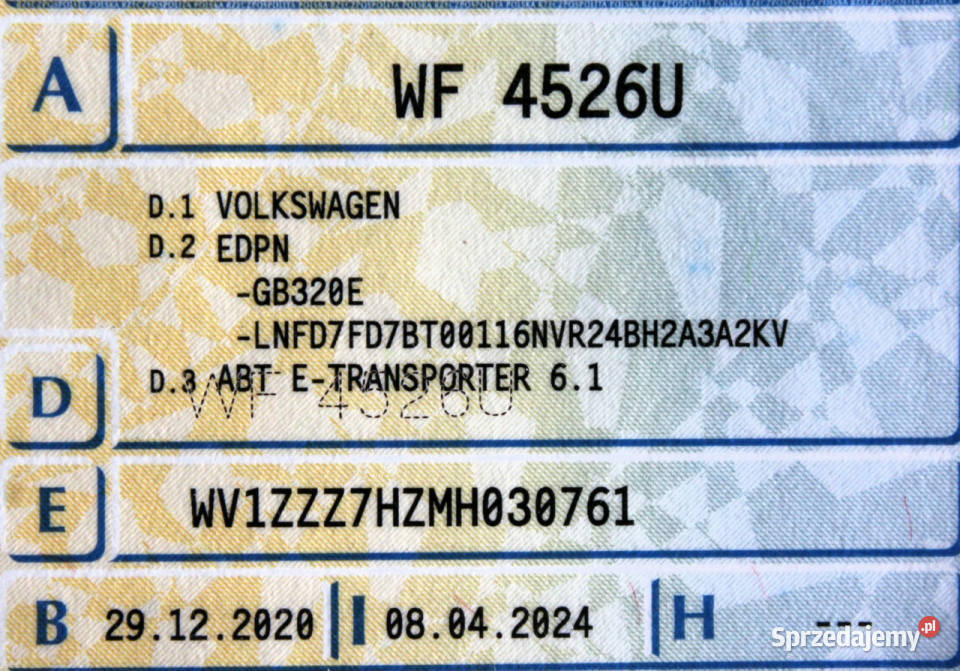 Volkswagen Transporter Długi SalonPL FV23 LED Sokołów