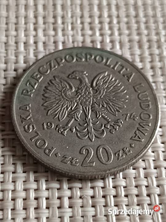 Sprzedam monete 20 zl 1974 r Marceli Nowotko Chełm