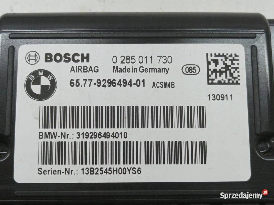 MODUŁ AIR BAG 9296494 Bmw Seria 1 II 20112019 Komputery