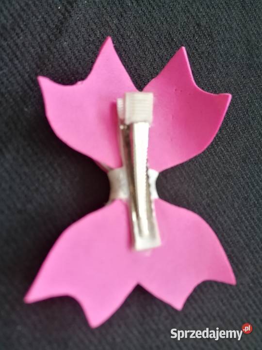 Zapinka do włosów różowa kokardaSpinka Galanteria i dodatki łódzkie Łódź