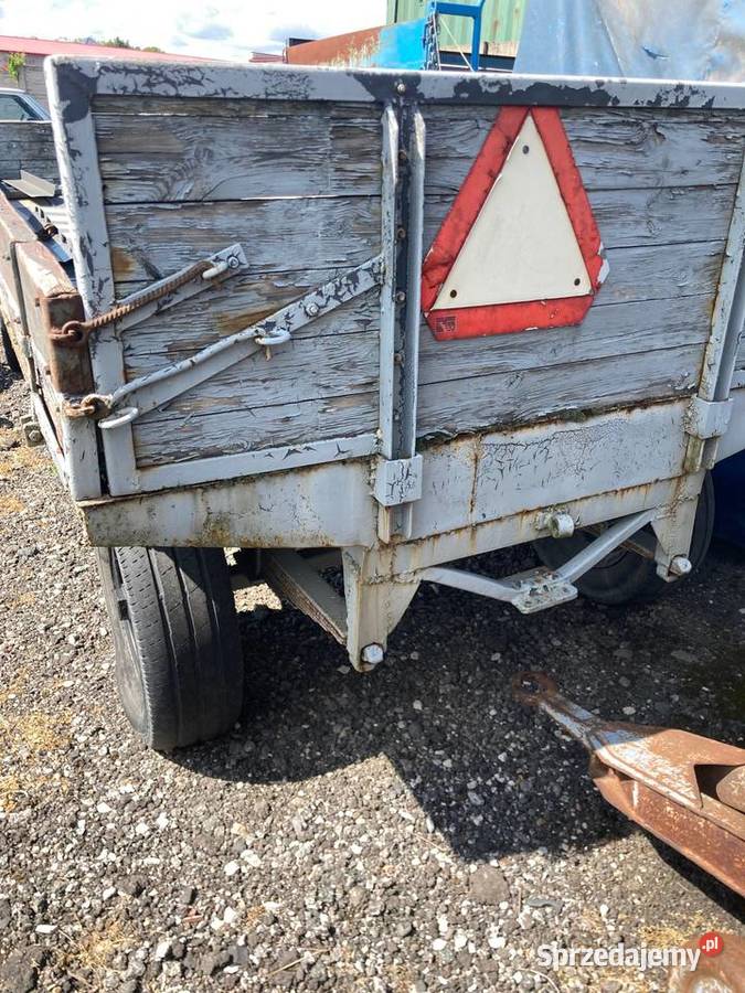 Przyczepa rolnicza nieuszkodzony Maszyny rolnicze