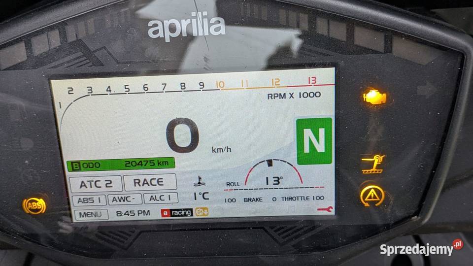 Aprilia Tuono1100RR lubelskie Bełżyce