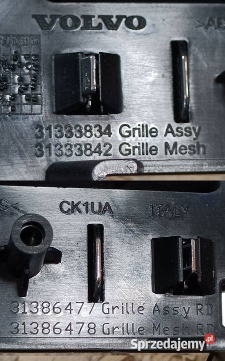 VOLVO S60 V60 GRILL ATRAPA CHŁODNICY ZDERZAK osobowe Pleszew