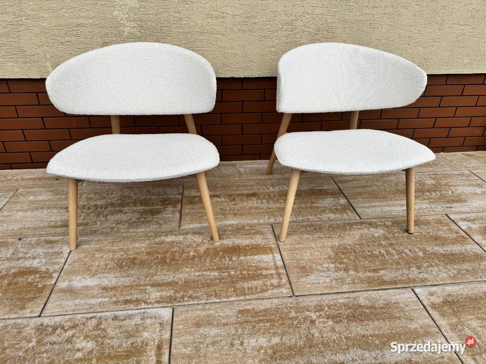 Fotel nowoczesny design boucle fotele krzesła