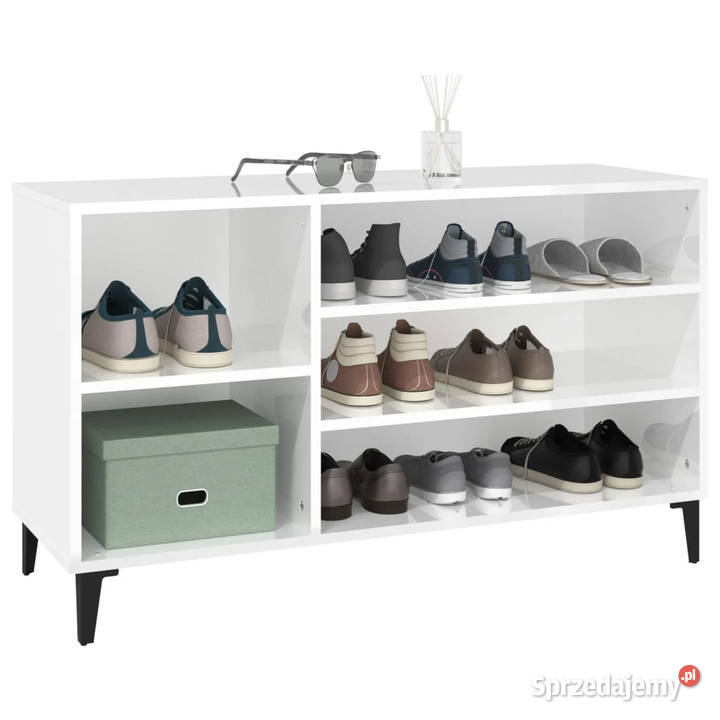 Szafka na buty wysoki połysk biała 102x36x60 Warszawa