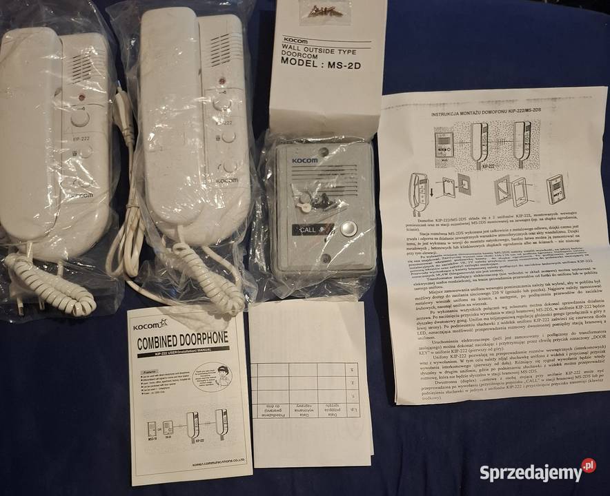 NOWY Zestaw Domofonowy KOCOM KIP222 MS2DS Sochaczew