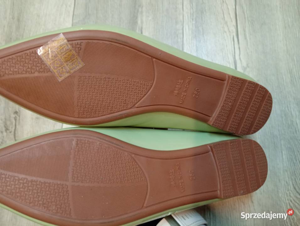 40 Zielone oliwkowe Baleriny wieczorowe Nowe Kraków