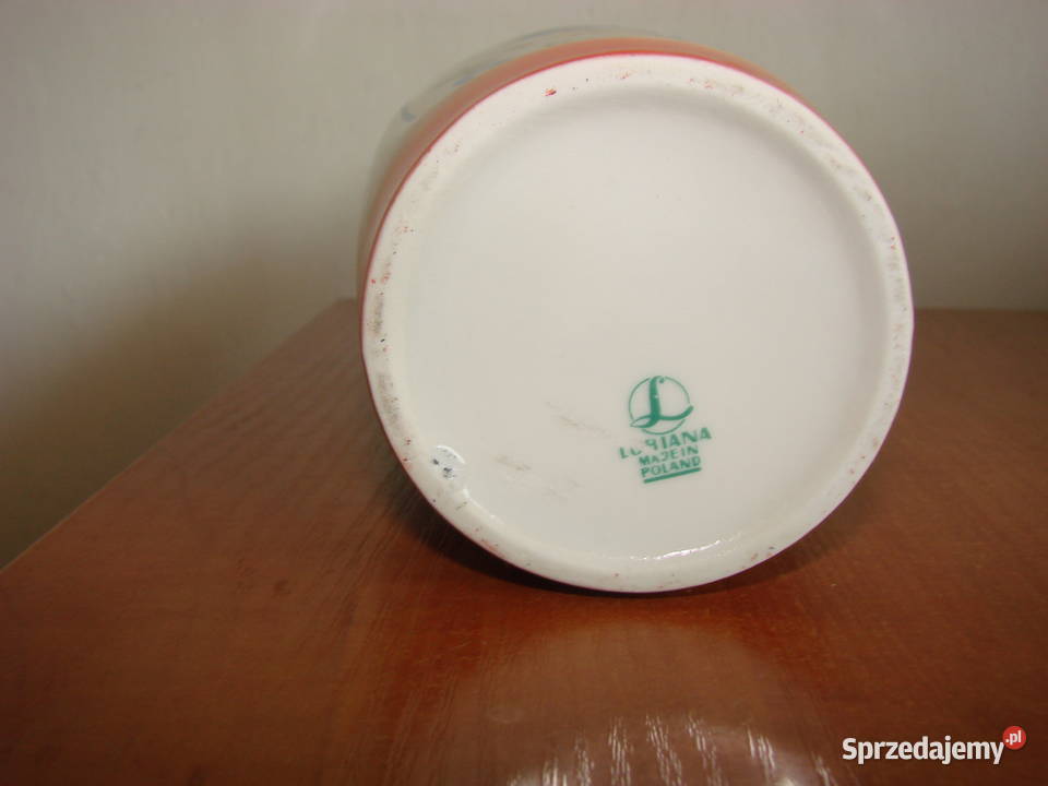 Lubiana wzór kaszubski wazon PRL Pruszcz Gdański