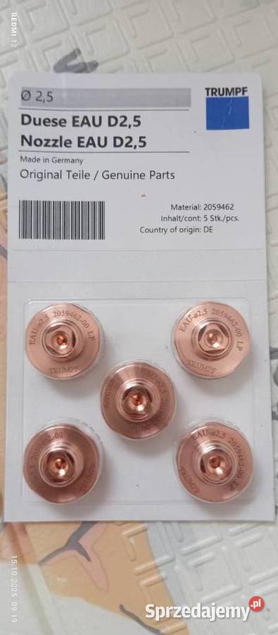 Trumpf dysze EAU 25 Legnica
