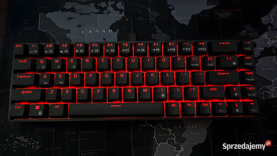 Klawiatura gamingowa 60 RGB NOWAmix kolor Bielsko-Biała sprzedam