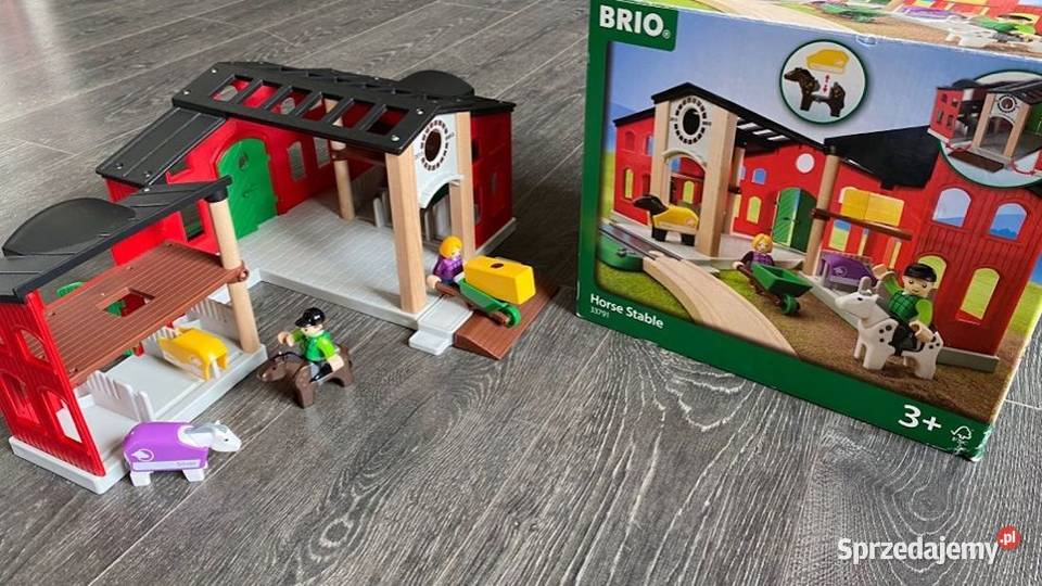 BRIO 33791 Duża Stajnia zestaw nowy kolejka Drewno sprzedam