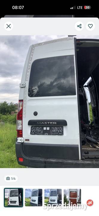 Drzwi tylne master movano II lubelskie