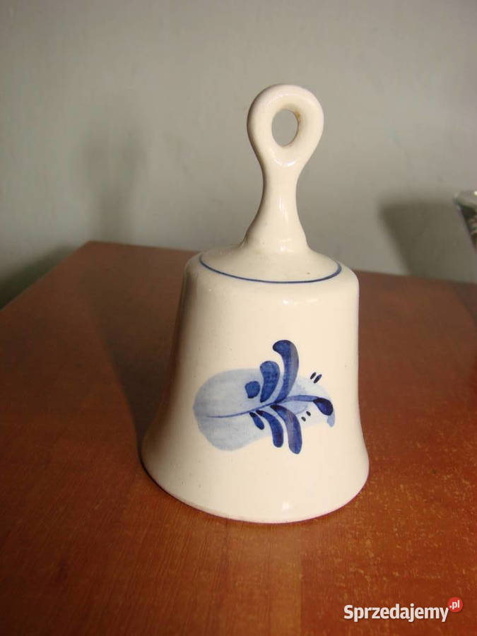 porcelanowy dzwoneczek z wiatrakiem Porcelana i szkło Pruszcz Gdański