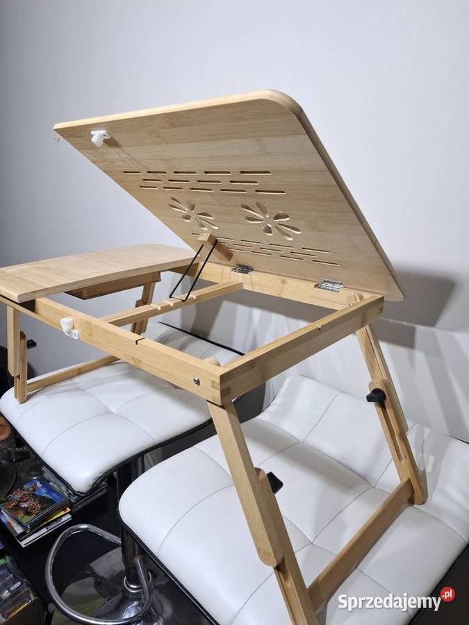 Drewniany stolik pod laptopa podstawka stoliki małopolskie