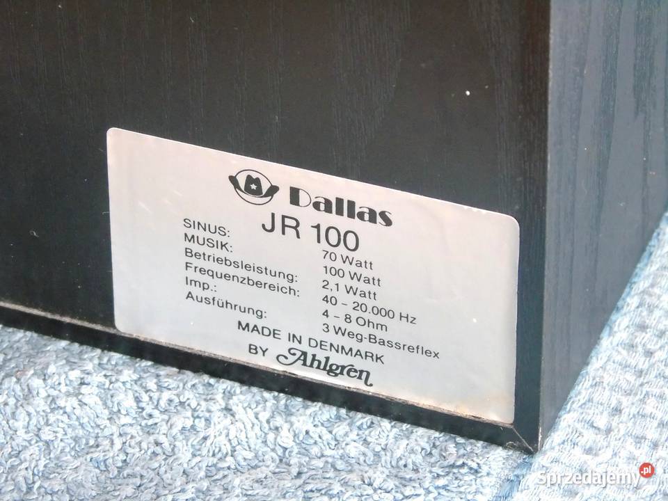 Śliczne Dallas JR100 świetne kolumny stereo