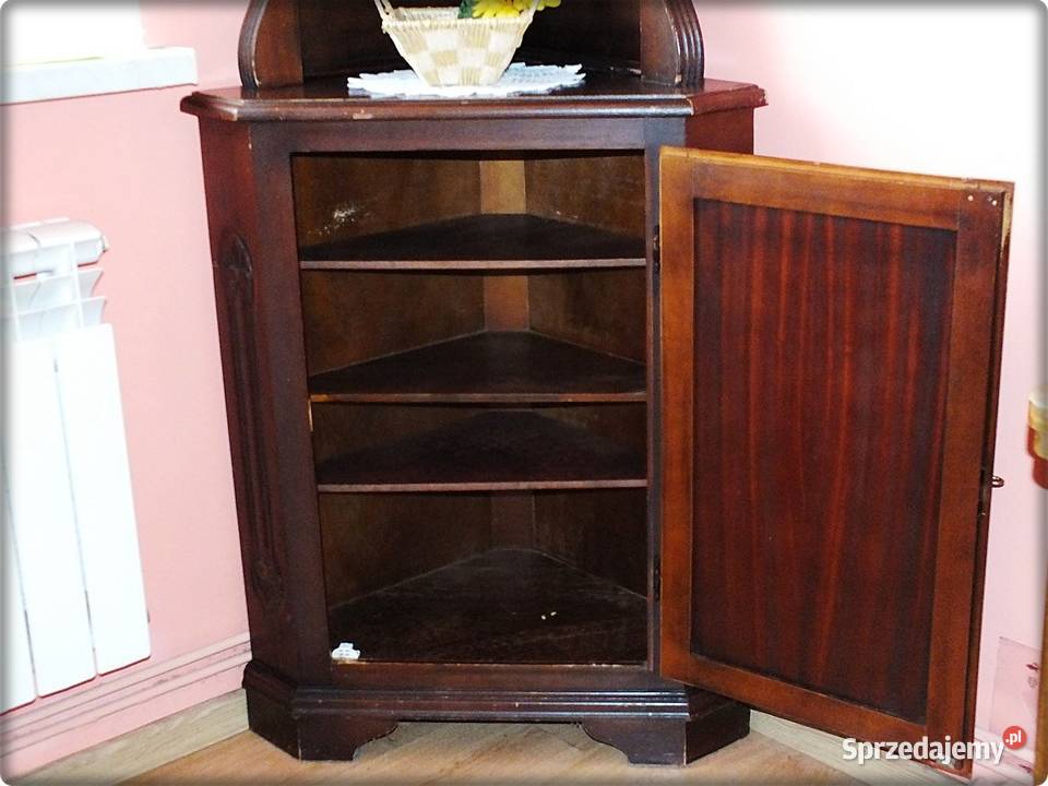 Stara Witryna narożna drewniana Gablota Żary