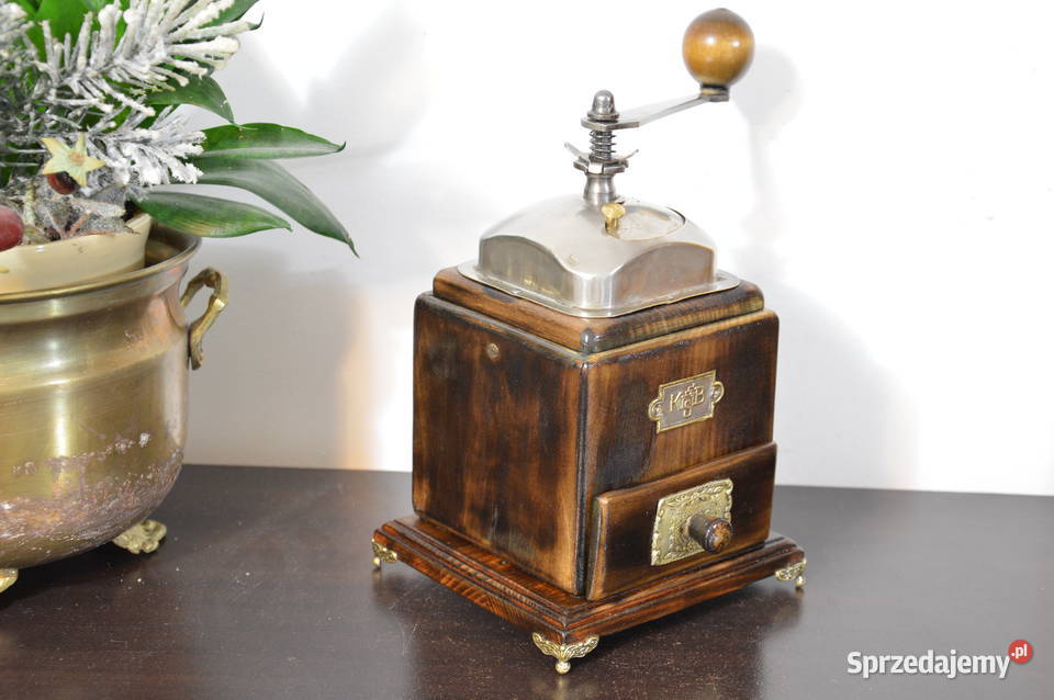 drewniany MŁYNEK dekoracyjny stary do kawy śląskie Jastrzębie-Zdrój sprzedam