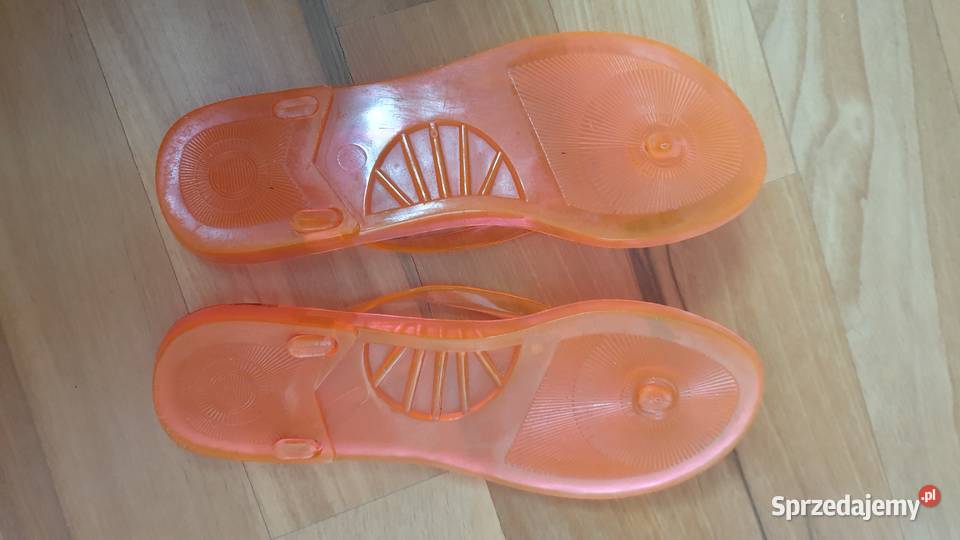 klapki przezroczyste japonkina plażę basenr 36 Warszawa