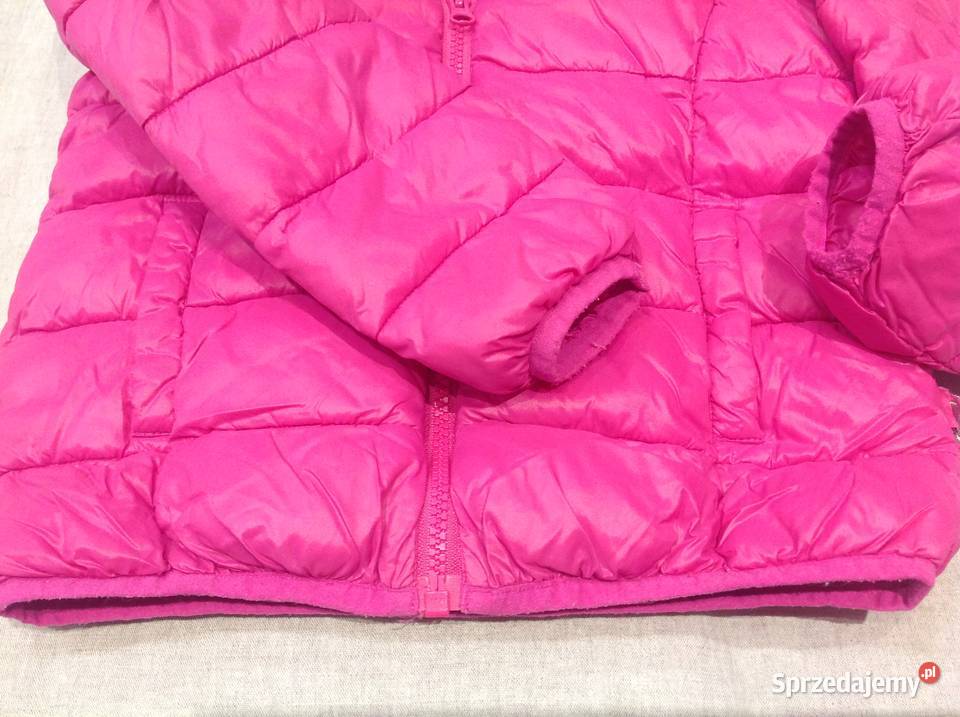 Kurtka Różowa Puchowa Benetton na 130 Kurtki i płaszcze Nowa Sól