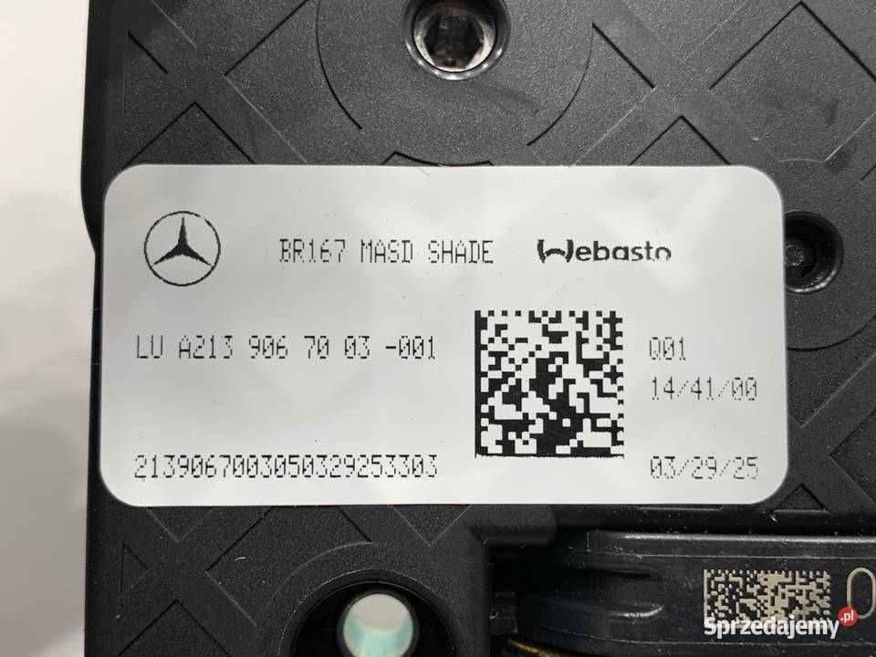 SILNIK SZYBERDACHU MERCEDES GLE A2139067003