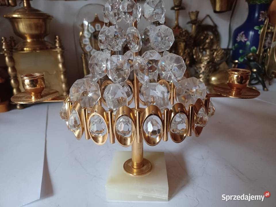 Piękny zjawiskowy świecznik mosiężny z wielkopolskie Poznań sprzedam