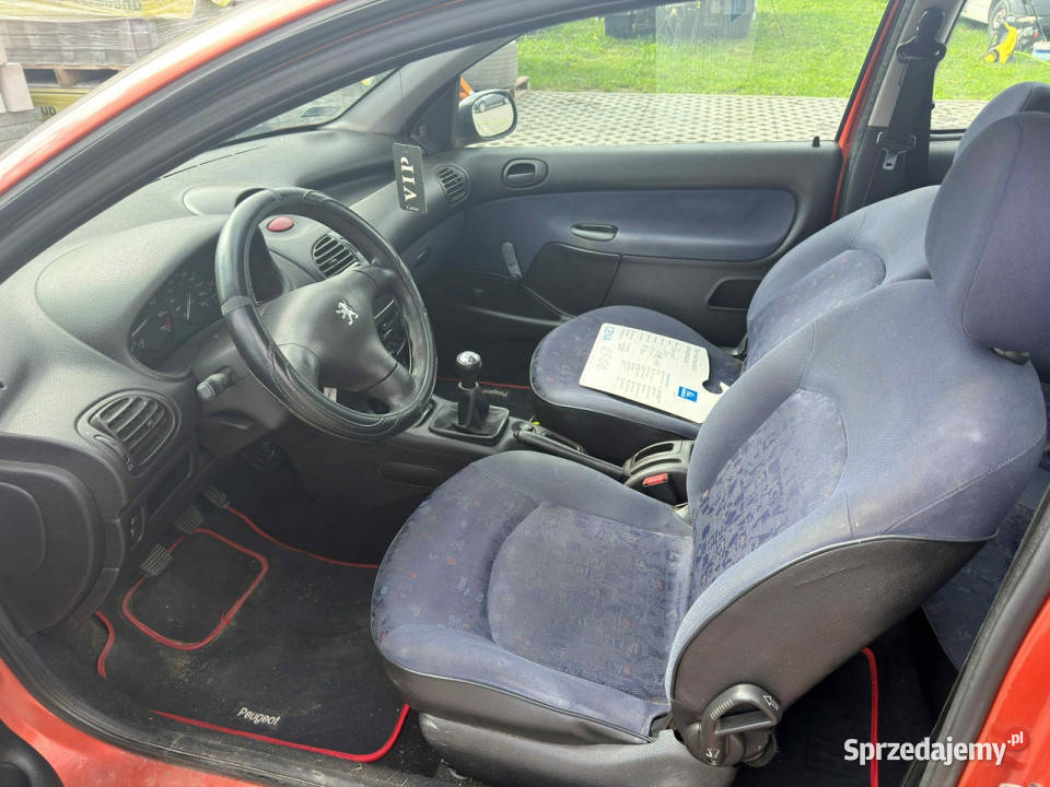 Peugeot 206 RatyZamiana Gwarancja benzyna prosty pomarańczowy Gdów