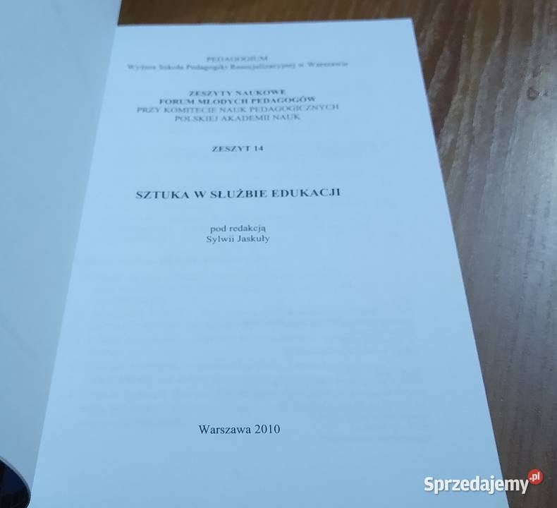 Sztuka w służbie edukacji red Sylwia Jaskuła ISBN 9788361303565 pomorskie Gdańsk