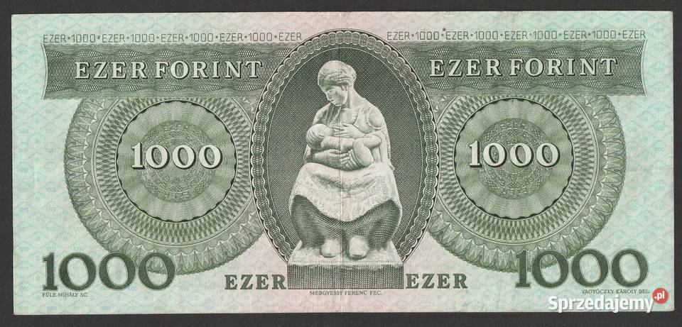 WĘGRY 1000 FORINTÓW 1983 BELA BARTOK łódzkie Łódź