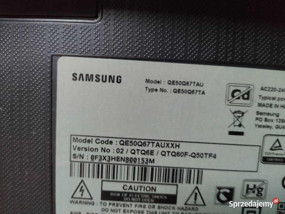 Płyta główma telewizora Samsung QE50Q67TAU Stare Faszczyce