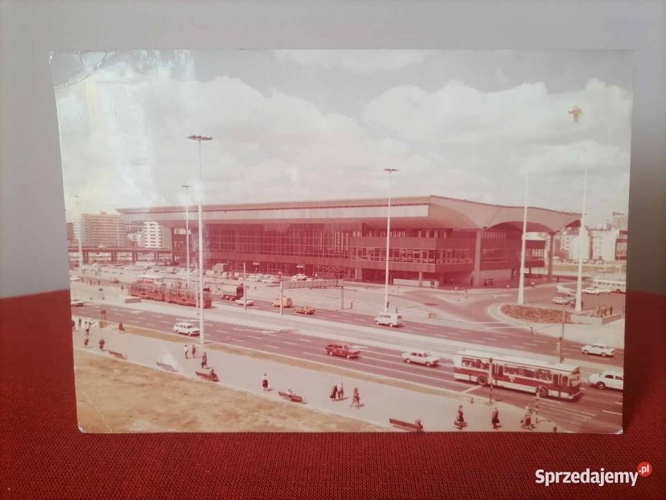Warszawa Pocztówka Dworzec Centralny 1977 Wałbrzych sprzedam
