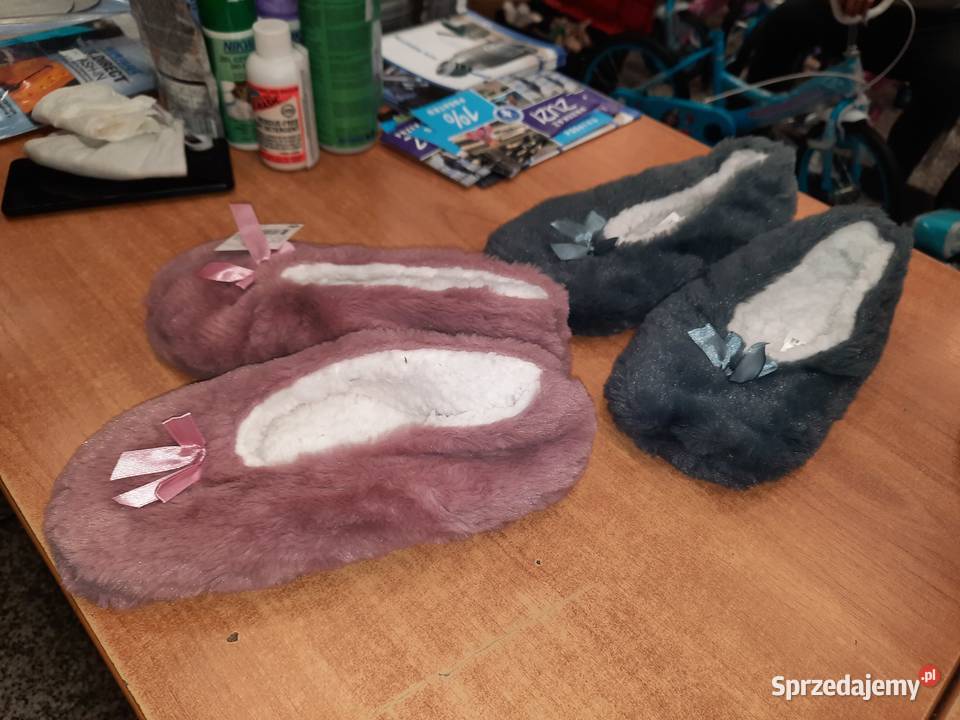 Kapcie futrzane 3638 3941 podkarpackie Dębica sprzedam