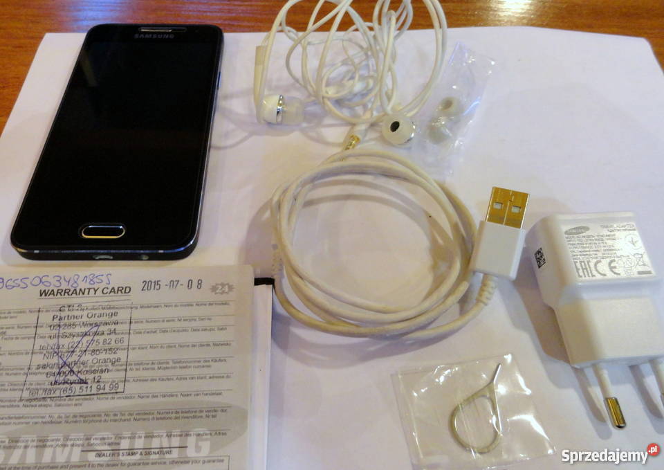 Samsung GALAXY A3 Idelany SZKŁO GW ORANGE Ekran dotykowy Kościan