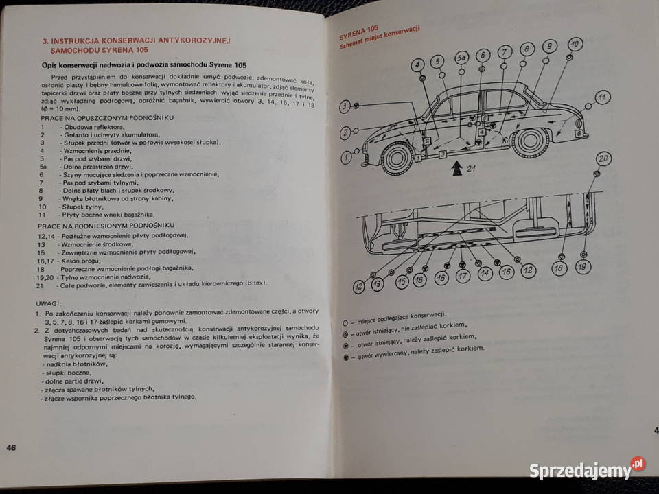 Konserwacja Syrena 125p 126p polonez Zastava Gliwice
