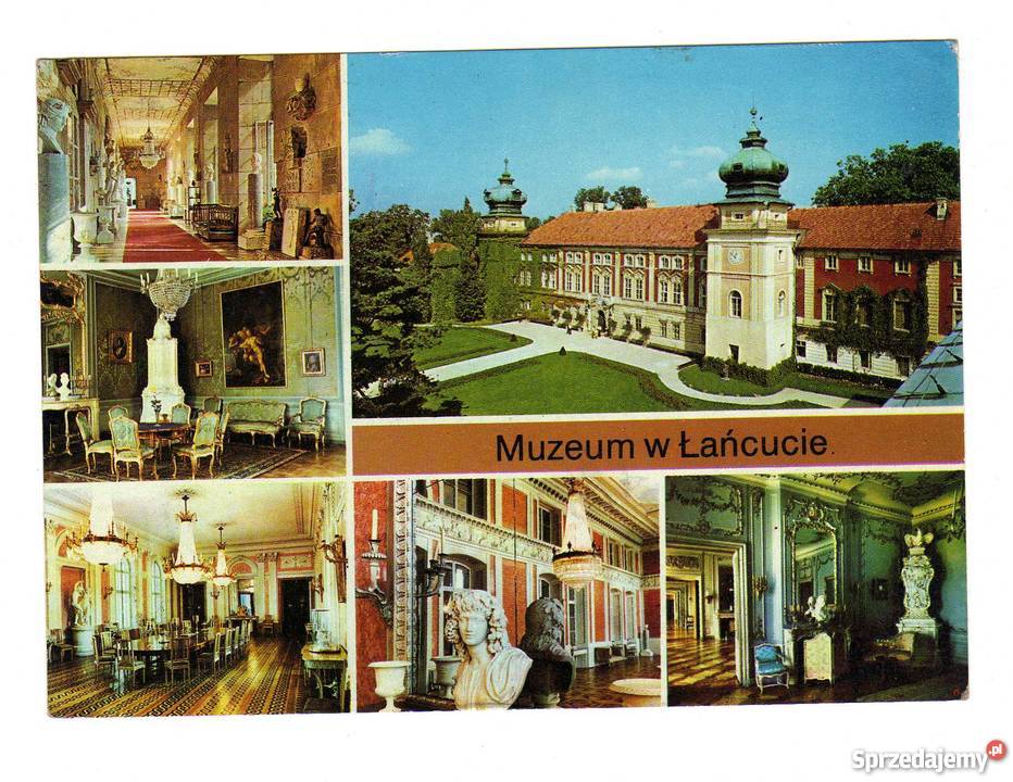 ŁAŃCUT POCZÓWKA WIELOWIDOKOWA WNĘTRZEI Antyki, Sztuka, Kolekcje Krynki