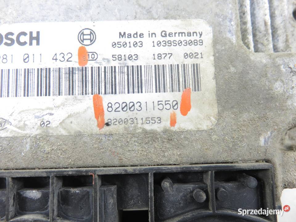 STEROWNIK OPEL MOVANO A 25 DTi 8200311550