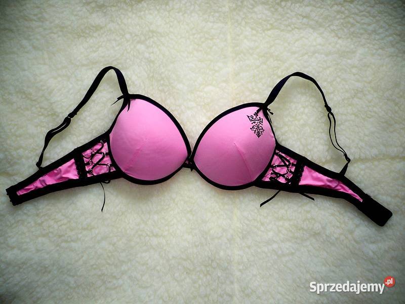 Różowoczarny strój kąpielowy M 38 bikini kostium Toruń