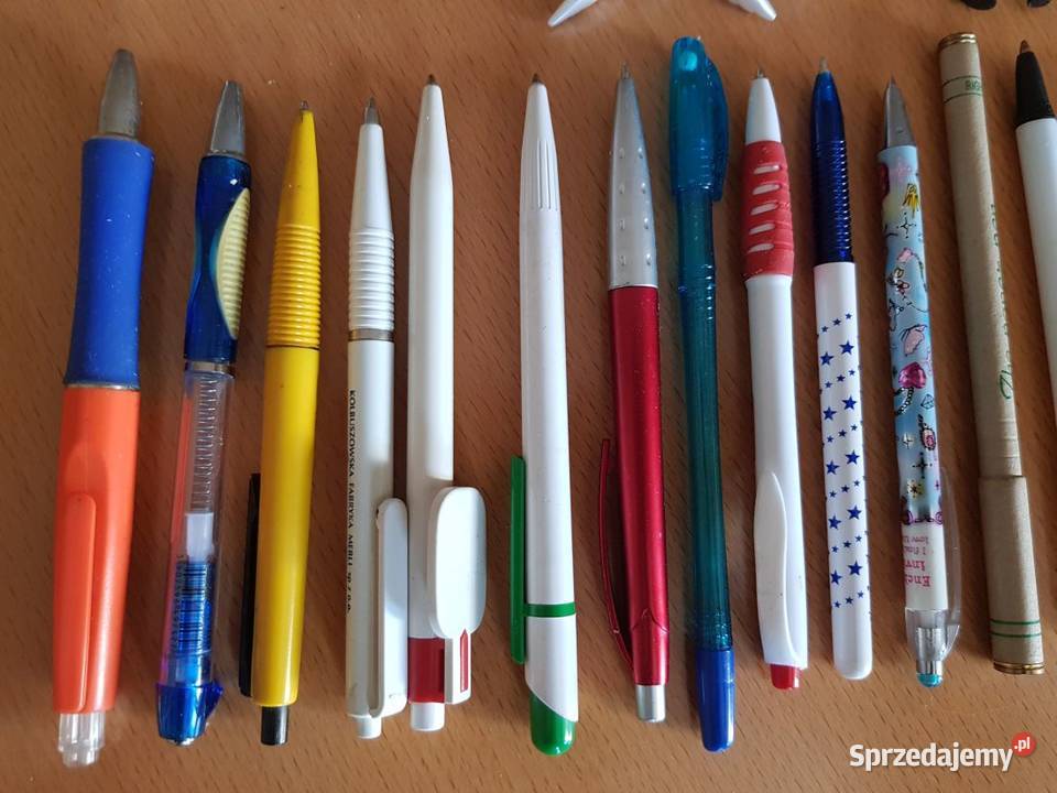 32 długopisy pisaki cienkopis do pisania vintage Kielce sprzedam