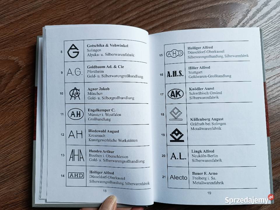 Znaki na niemieckich srebrach i platerach NOWE śląskie Szczyrk