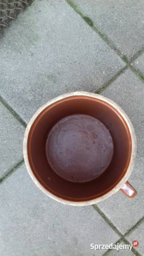 Stary garnek gliniany kamionka Grajewo