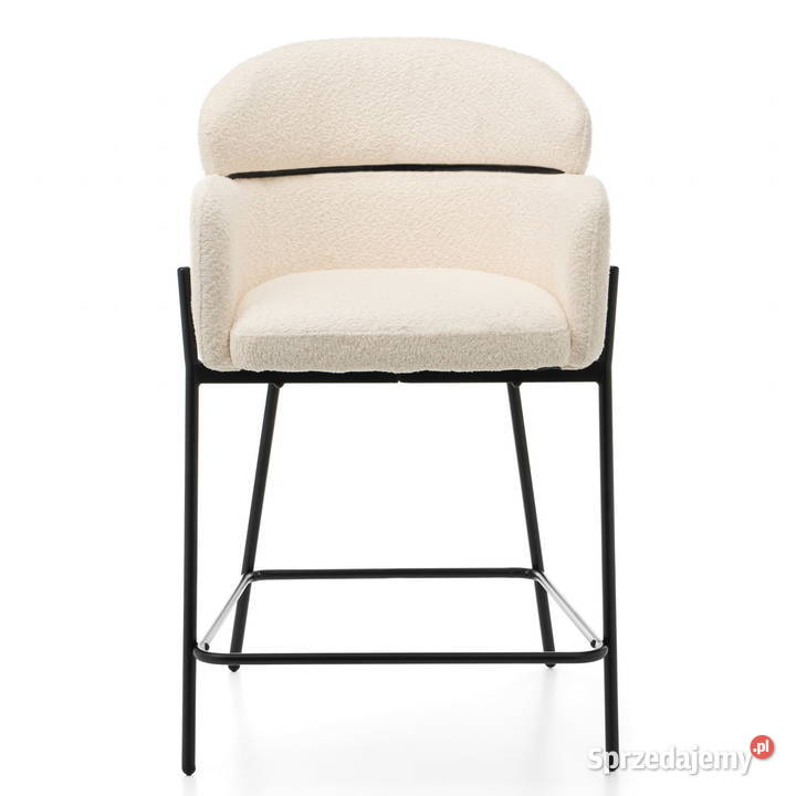 Hoker Tapicerowany Bolzano Boucle Jasnobeżowe Tarchały Małe
