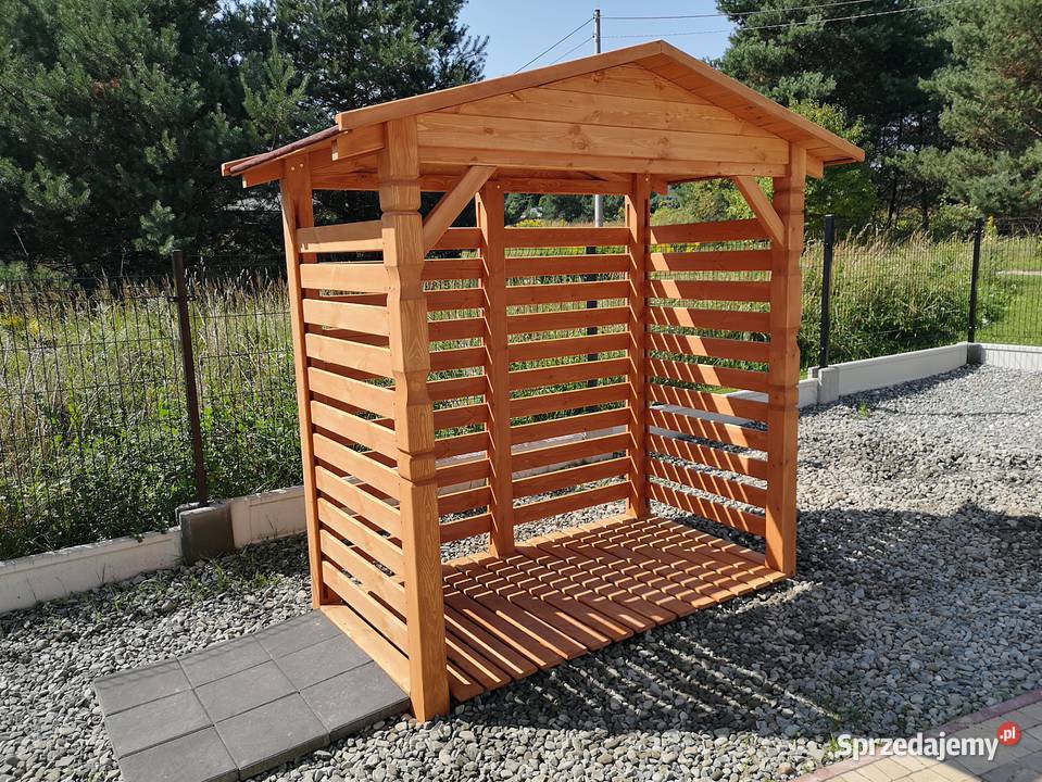 Drewutnia 2 x 11m z dachem prostym dwuspadowym