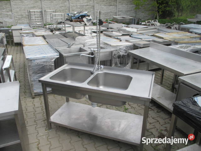 Zlew Gastronomiczny 2 Komorowy Z Półką Baterią Gastronomia