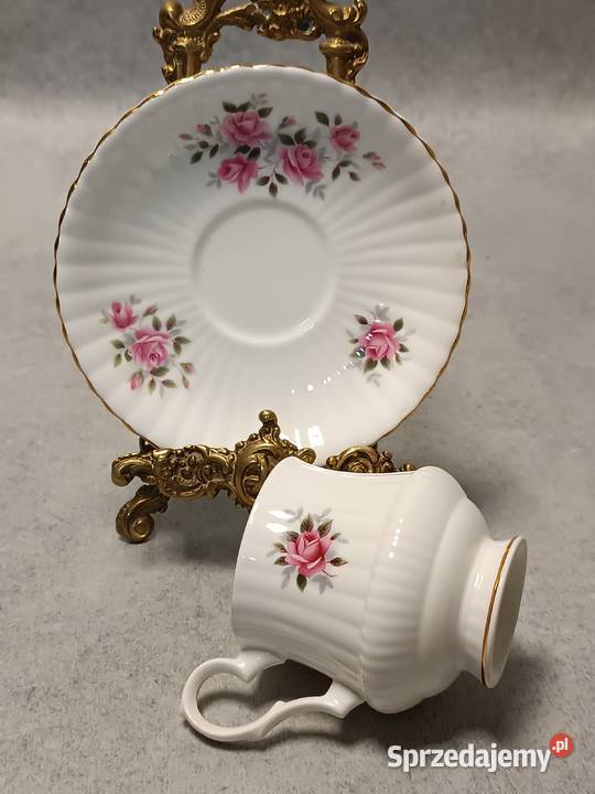 ROYAL WINDSOR Duet Róże Kolekcjonerska Filiżanka Antyki Stargard sprzedam