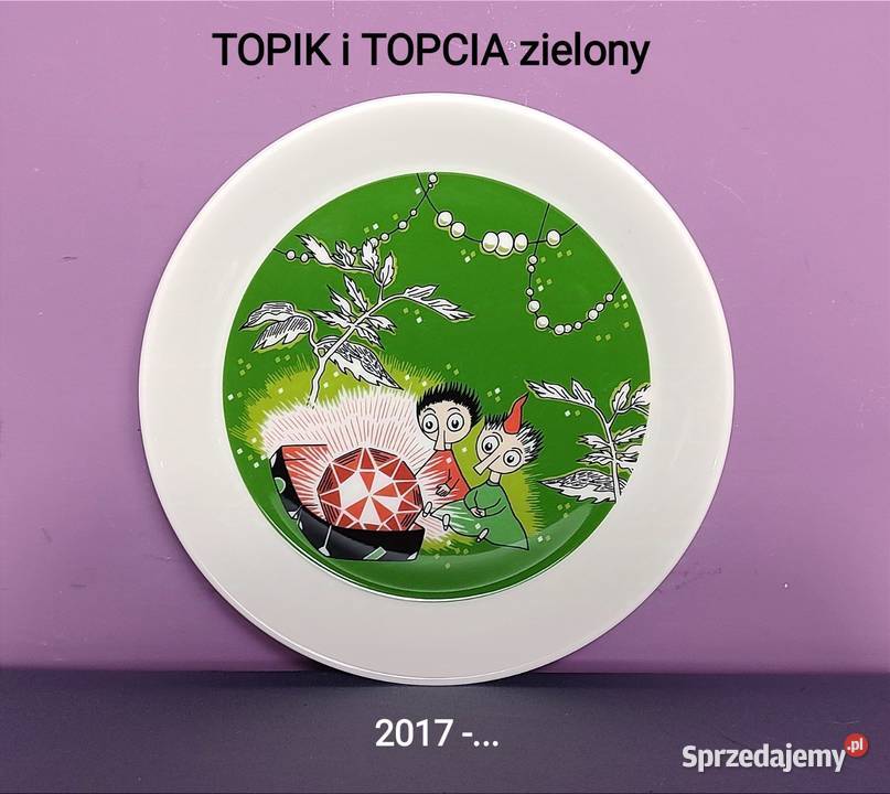 Muminki TALERZYK Moomin Arabia Finland TOPIK i Talerze i talerzyki Jasień sprzedam