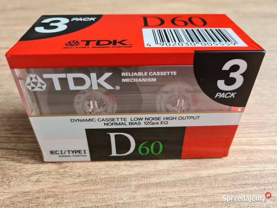 Kasety magnetofonowe TDK D60 Nowa Sól sprzedam
