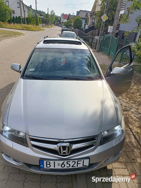 Honda Accord PoLifT 2006r ładny Okazja Bogate skórzana tapicerka Accord Białystok