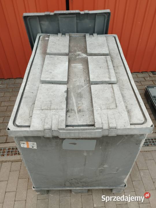 Pojemnik paletowy z pokrywą paleta plastikowa Gdańsk sprzedam