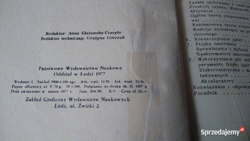 Zbiór zadań z fizyki jądrowej Janusz Araminowicz sprzedam